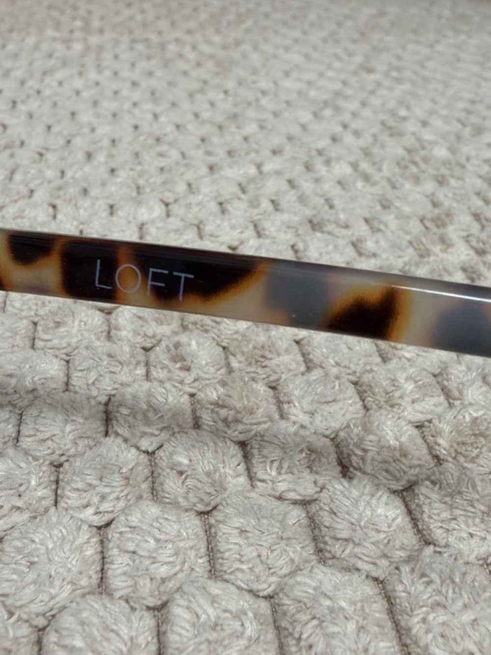 LOFT Tortoiseshell Round Glasses with Clear Blue-light Lenses - Picture 6 of 7
